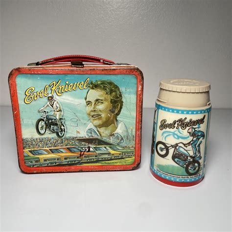 evel knievel metal lunch box|Evel Knievel Lunchbox for sale .